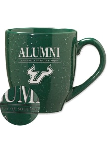 South Florida Bulls Alumni 16oz Speckle Ceramic Mug - Green