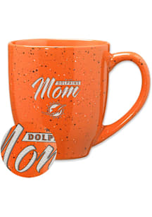 Miami Dolphins Mom 16oz Speckle Ceramic Mug - Orange