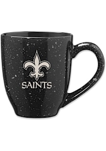 New Orleans Saints 16oz Speckle Ceramic Mug - Black