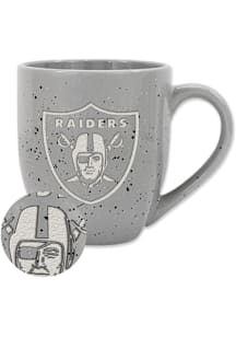 Las Vegas Raiders 16oz Speckle Ceramic Mug - Grey