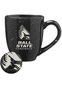 Ball State Cardinals 16oz Speckle Ceramic Mug - Black
