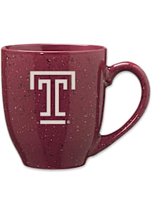 Temple Owls 16oz Team Logo Speckled Ceramic Mug - Maroon