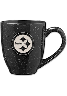 Pittsburgh Steelers 16oz Team Logo Speckled Ceramic Mug - Black