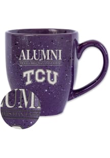 TCU Horned Frogs 16oz Alumni Speckled Ceramic Mug - Purple