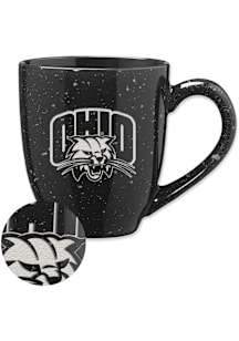 Ohio Bobcats 16oz Speckle Ceramic Mug - Black