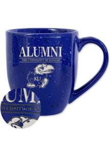 Kansas Jayhawks 16oz Alumni Speckled Ceramic Mug - Blue