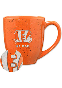 Cincinnati Bengals 16oz #1 Dad Speckle Ceramic Mug - Orange
