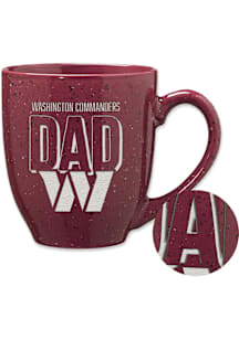 Washington Commanders 16oz #1 Dad Speckle Ceramic Mug - Maroon