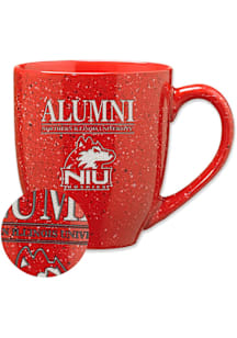 Northern Illinois Huskies Alumni 16oz Speckle Ceramic Mug - Red