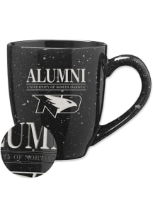 North Dakota Fighting Hawks Alumni 16oz Speckle Ceramic Mug - Black