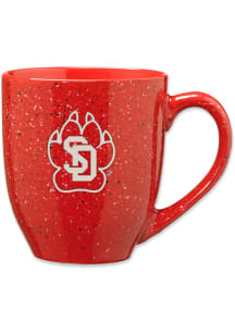 South Dakota Coyotes 16oz Speckle Ceramic Mug - Red