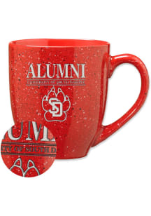 South Dakota Coyotes Alumni 16oz Speckle Ceramic Mug - Red