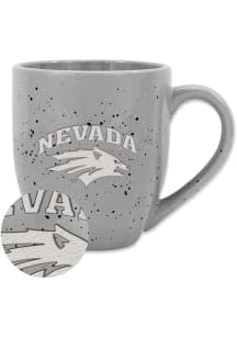 Nevada Wolf Pack 16oz Speckle Ceramic Mug - Grey