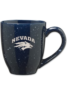 Nevada Wolf Pack 16oz Speckle Ceramic Mug - Navy Blue