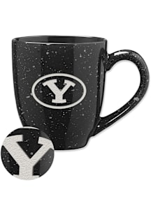 BYU Cougars 16oz Speckle Ceramic Mug - Black