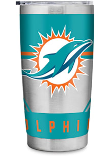 Miami Dolphins 20oz Stainless Steel Tumbler - Silver