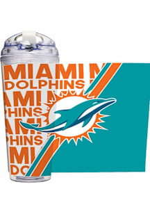 Miami Dolphins 24oz Acrylic Tumbler - Teal