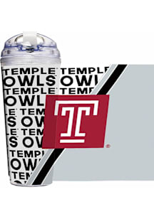 Temple Owls 24oz Acrylic Tumbler - Grey