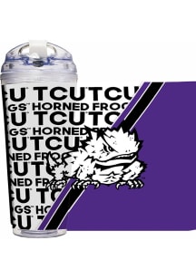 TCU Horned Frogs 24oz Acrylic Tumbler - Purple