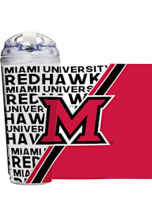 Miami RedHawks 24oz Acrylic Tumbler - Red
