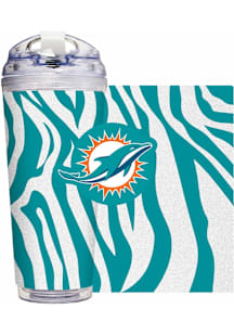Miami Dolphins 24oz Glitter Tumbler - Teal