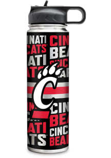 Silver Cincinnati Bearcats 22oz Stainless Steel Tumbler