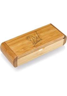 Milwaukee Brewers Elan Bamboo Box and Deluxe Bottle Opener