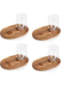 Houston Astros 4 Piece Wine and Appetizer Serving Tray