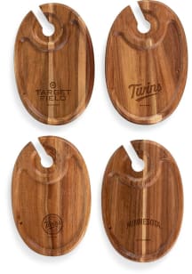 Minnesota Twins 4 Piece Wine and Appetizer Serving Tray