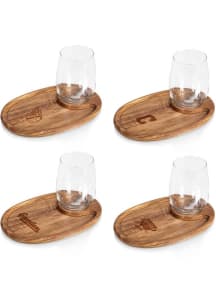 Cleveland Guardians 4 Piece Wine and Appetizer Serving Tray