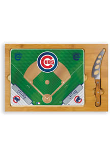 Chicago Cubs Icon Glass Top Cutting Board