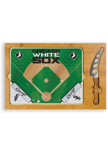 Chicago White Sox Icon Glass Top Cutting Board