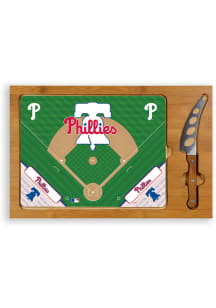 Philadelphia Phillies Icon Glass Top Cutting Board