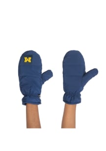 Michigan Wolverines Puffer Womens Gloves