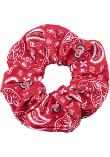 Ohio State Buckeyes Paisley Floral Womens Hair Scrunchie