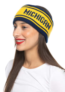 Stripe Michigan Wolverines Womens Headband - Navy Blue