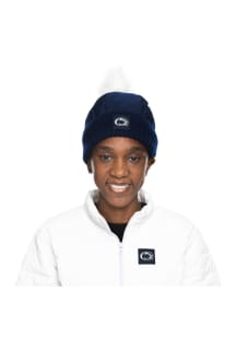 Penn State Nittany Lions Navy Blue Puffer Set Womens Knit Hat