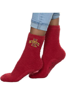 Iowa State Cyclones Womens Fuzzy Slipper Womens Crew Socks