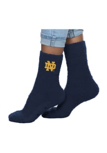 Notre Dame Fighting Irish Womens Fuzzy Slipper Womens Quarter Socks