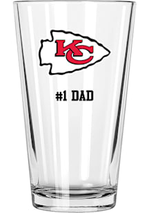 Kansas City Chiefs Dad 16oz Pint Glass - White