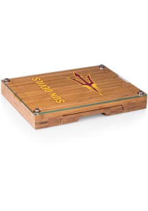 Arizona State Sun Devils Concerto Tool Set and Glass Top Cheese Serving Tray
