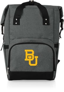 Picnic Time Baylor Bears Grey Roll Top Cooler Backpack