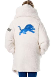 Jill Martin Detroit Lions Womens Ivory Bedazzled Lounger Medium Weight Jacket