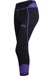 TCU Horned Frogs Womens Black Tackle Ankle Biter Pants