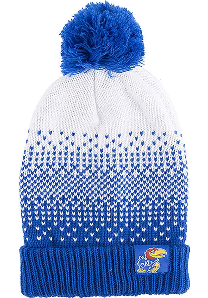 Kansas Jayhawks Blue Fade Womens Knit Hat