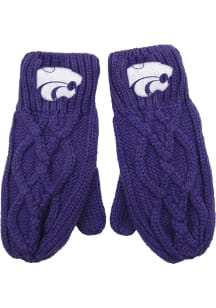 K-State Wildcats Cable Mittens Womens Gloves