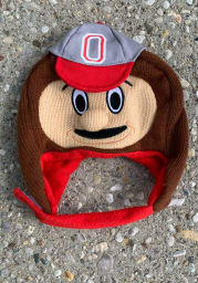 Ohio State Buckeyes Mascot Baby Knit Hat - Red