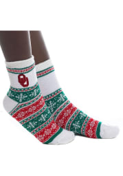 Oklahoma Sooners Holiday Womens Quarter Socks
