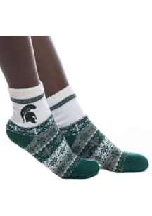 Michigan State Spartans Team Holiday Womens Quarter Socks