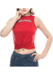 Cincinnati Bearcats Womens Red Twist Tank Top
